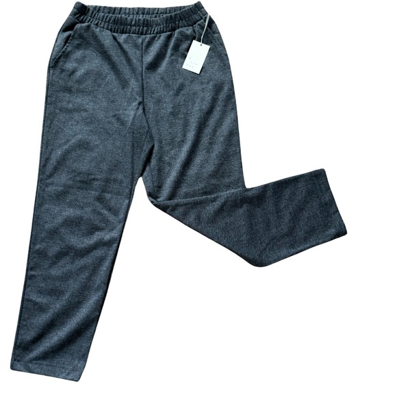 High-Rise Knit Pants Gray Sz Sm - Picture 13 of 16